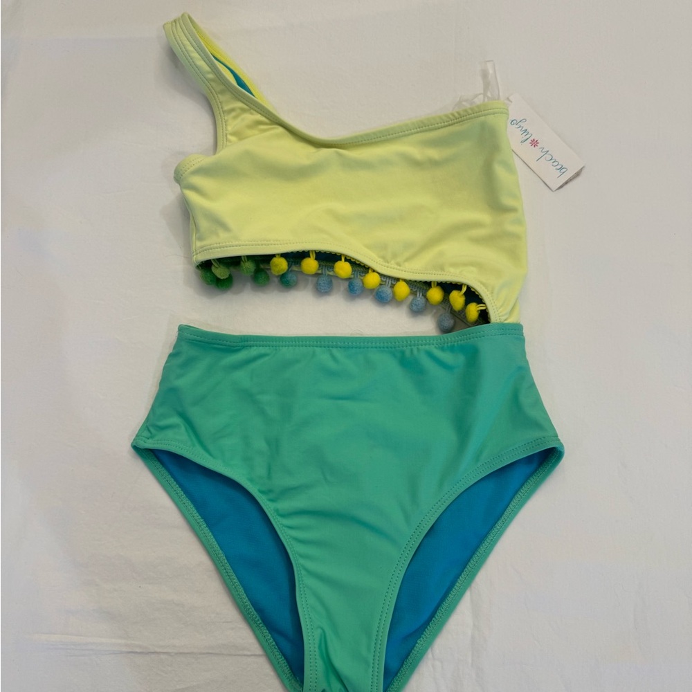 NWT Girls Beach Lingo Reversible 2 Piece Look Swimwear (Dillard’s) - Size 7